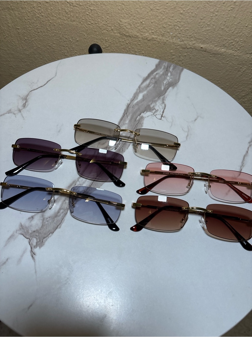 Rimless Gradient Lens Sunglasses - Assorted Colors